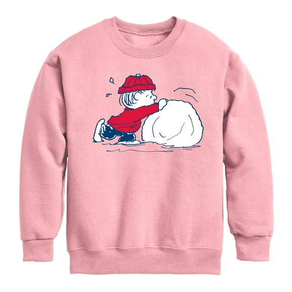 Peanuts - Linus Snowball - Toddler & Youth Crewneck Fleece Sweatshirt