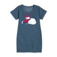 thumbnail image 1 of Peanuts - Linus Snowball - Toddler & Youth Girls Fleece Dress, 1 of 6