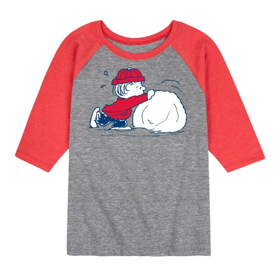 Peanuts - Linus Snowball - Toddler & Youth Raglan Graphic T-Shirt