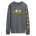 thumbnail image 1 of Peanuts - Logo Snoopy And Woodstock - Men's Long Sleeve Graphic T-Shirt, 1 of 5