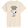 thumbnail image 1 of Peanuts - Looking At Your Dog - Men's Short Sleeve Graphic T-Shirt, 1 of 6