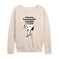 thumbnail image 1 of Peanuts - Looking At Your Dog - Women's Lightweight French Terry Long Sleeve Shirt, 1 of 6