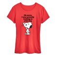 thumbnail image 1 of Peanuts - Looking At Your Dog - Women's Short Sleeve Graphic T-Shirt, 1 of 6