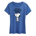 thumbnail image 1 of Peanuts - Looking At Your Dog - Women's Short Sleeve Graphic T-Shirt, 1 of 6