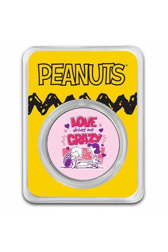Love Drives Me Crazy - 1 oz Colorized Silver