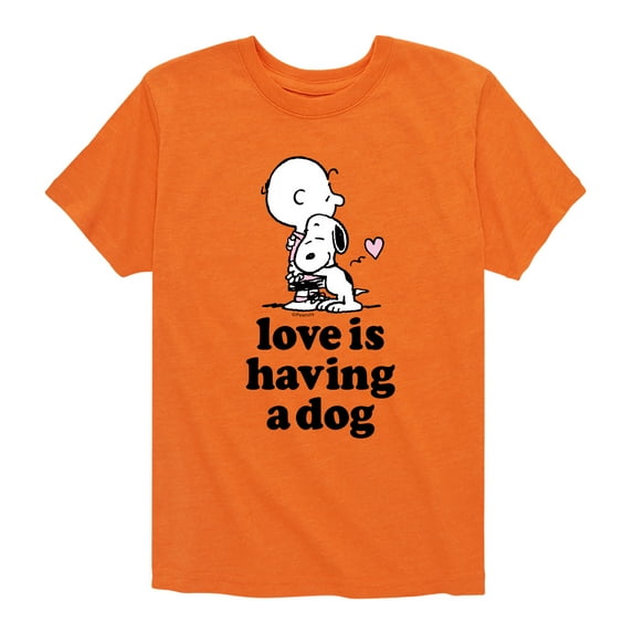 Peanuts - Love Having Dog - Toddler And Youth Short Sleeve Graphic T-Shirt