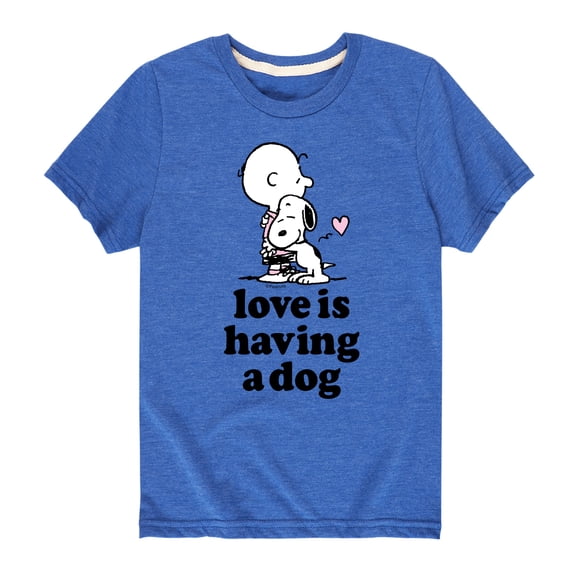 Peanuts - Love Having Dog - Toddler And Youth Short Sleeve Graphic T-Shirt