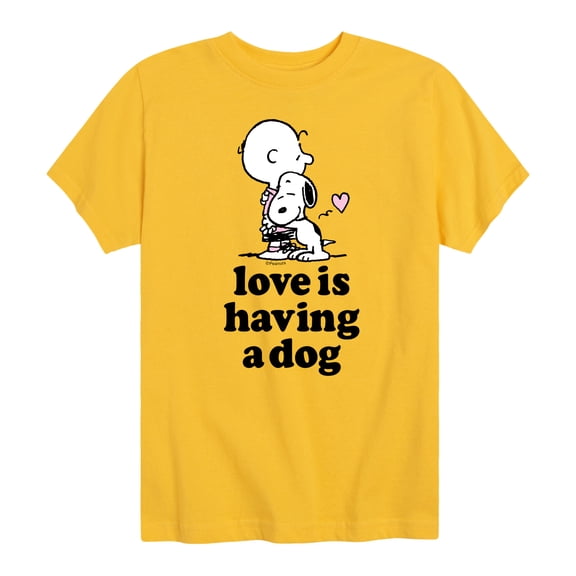 Peanuts - Love Having Dog - Toddler And Youth Short Sleeve Graphic T-Shirt