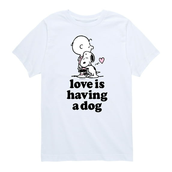 Peanuts - Love Having Dog - Toddler And Youth Short Sleeve Graphic T-Shirt