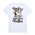 thumbnail image 1 of Peanuts - Love Is A Full Cup Of Coffee -Toddler and Youth Short Sleeve Graphic T-Shirt, 1 of 6
