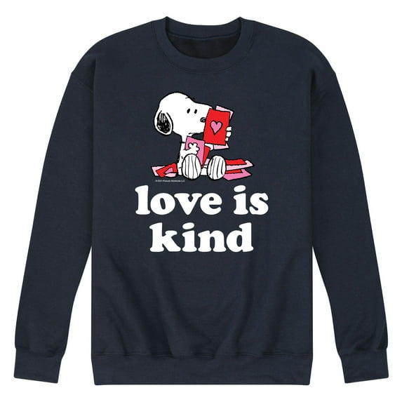 Peanuts - Love Is Kind - Men's Crew Fleece