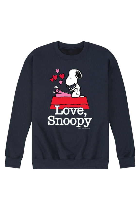 - Love Snoopy - Men's Crew Fleece