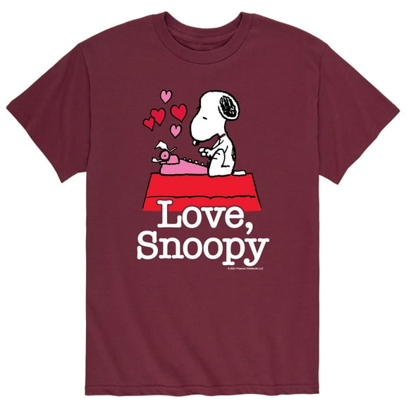 Peanuts - Love Snoopy - Men's Short Sleeve Graphic T-Shirt