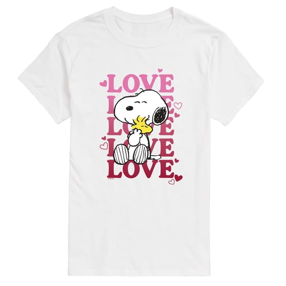 Peanuts - Love Snoopy Short Sleeve Graphic T-Shirt