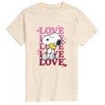 thumbnail image 1 of Peanuts - Love Snoopy Short Sleeve Graphic T-Shirt, 1 of 6