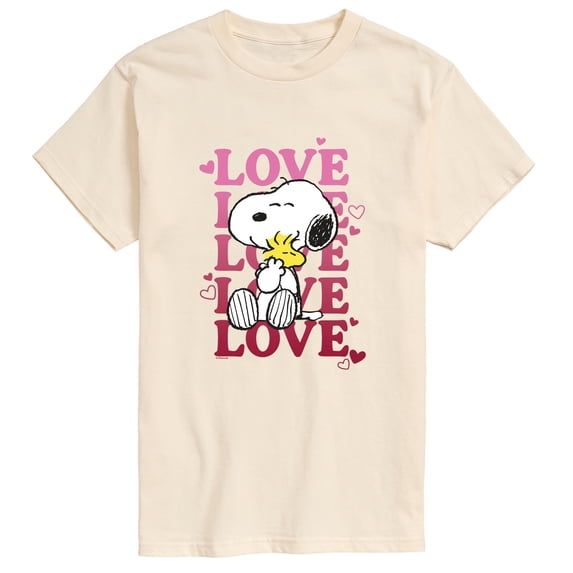 Peanuts - Love Snoopy Short Sleeve Graphic T-Shirt