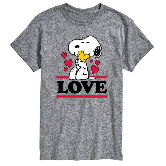 Peanuts - Love Snoopy Woodstock - Men's Short Sleeve Graphic T-Shirt