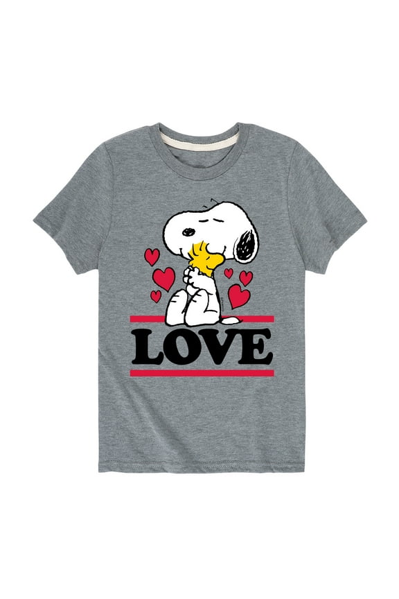 - Love Snoopy Woodstock - Toddler And Youth Short Sleeve Graphic T-Shirt