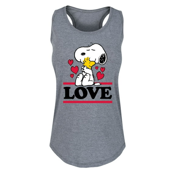 Peanuts - Love Snoopy Woodstock - Women's Racerback Tank Top