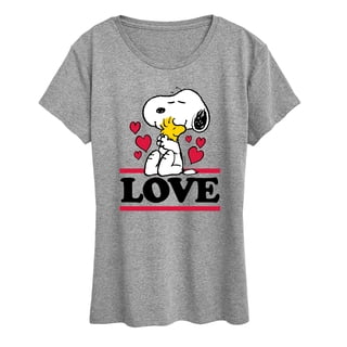 Peanuts - Love Snoopy Woodstock - Women's Short Sleeve Graphic T-Shirt