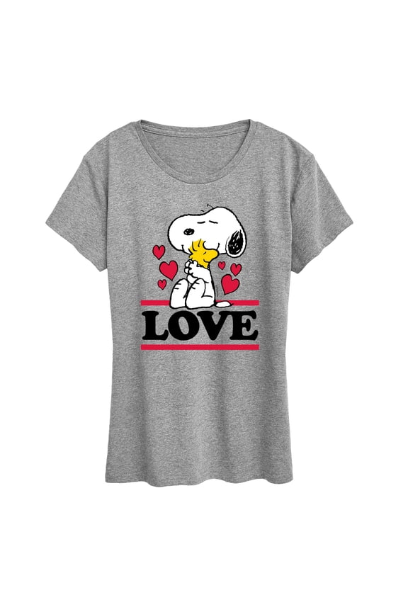- Love Snoopy Woodstock - Women's Short Sleeve Graphic T-Shirt