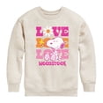 thumbnail image 1 of Peanuts - Love Woodstock - Toddler & Youth Crewneck Fleece Sweatshirt, 1 of 6