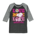 thumbnail image 1 of Peanuts - Love Woodstock - Toddler & Youth Raglan Graphic T-Shirt, 1 of 1