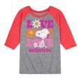 thumbnail image 1 of Peanuts - Love Woodstock - Toddler & Youth Raglan Graphic T-Shirt, 1 of 7