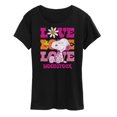 thumbnail image 1 of Peanuts - Love Woodstock - Women's Short Sleeve Graphic T-Shirt, 1 of 6