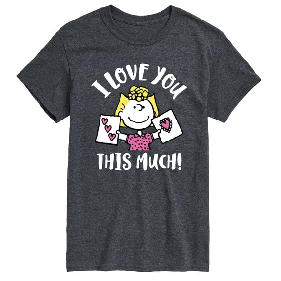 Peanuts - Love You This Much - Men's Short Sleeve Graphic T-Shirt