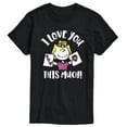 thumbnail image 1 of Peanuts - Love You This Much - Men's Short Sleeve Graphic T-Shirt, 1 of 6