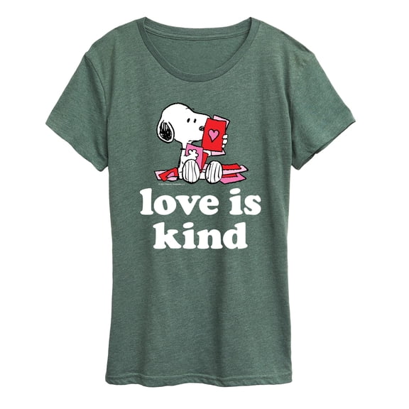 Peanuts - Love is Kind - Women's Short Sleeve Graphic T-Shirt