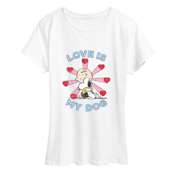 Peanuts - Love is My Dog Short Sleeve Graphic T-Shirt