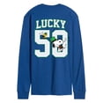 thumbnail image 1 of Peanuts - Lucky Jersey - Men's Long Sleeve Graphic T-Shirt, 1 of 5