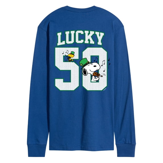 Peanuts - Lucky Jersey - Men's Long Sleeve Graphic T-Shirt
