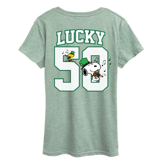 Peanuts - Lucky Jersey - Women's Short Sleeve Graphic T-Shirt