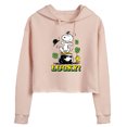 thumbnail image 1 of Peanuts - Lucky - Juniors Cropped Pullover Hoodie, 1 of 6