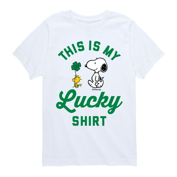 Peanuts - Lucky Shirt - Toddler and Youth Short Sleeve Graphic T-Shirt