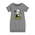 thumbnail image 1 of Peanuts - Lucky Snoopy - Toddler And Youth Girls Fleece Dress, 1 of 6
