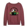 thumbnail image 1 of Peanuts - Lucky To Have Ya  - Women's Lightweight French Terry Long Sleeve Shirt, 1 of 6