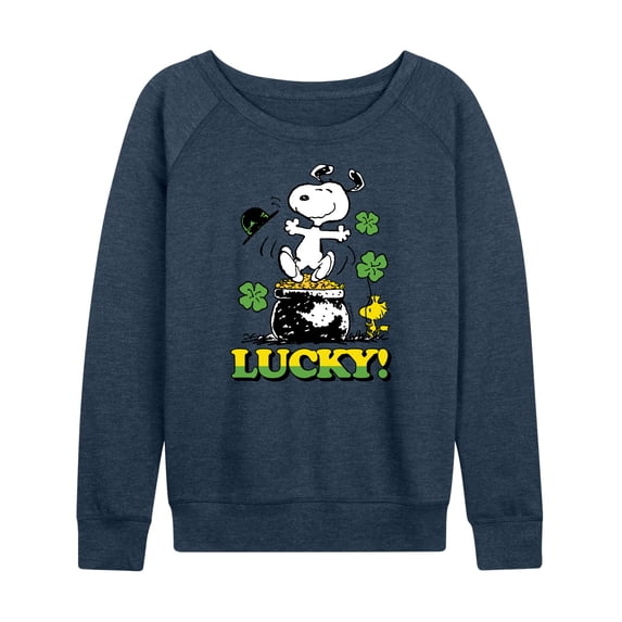 Peanuts - Lucky - Women's Lightweight French Terry Long Sleeve Shirt