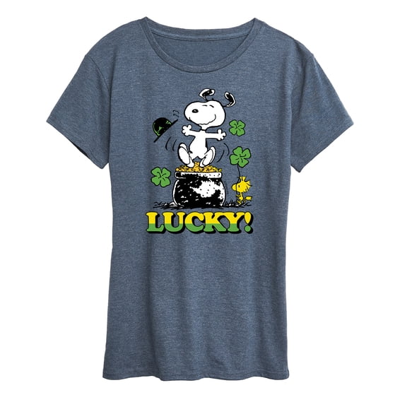 Peanuts - Lucky - Women's Short Sleeve Graphic T-Shirt