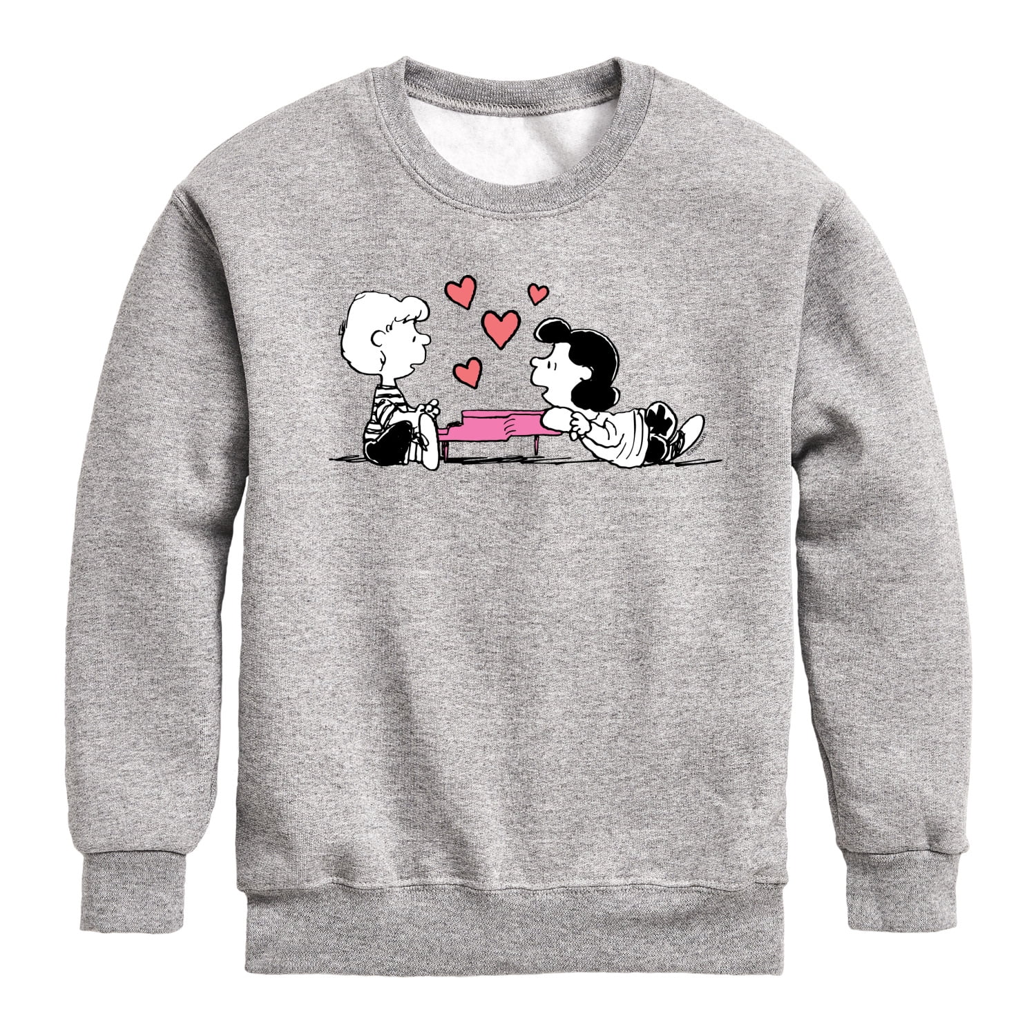 Peanuts - Lucy And Schroeder Heart Thoughts - Toddler And Youth 