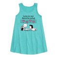 thumbnail image 1 of Peanuts - Lucy And Schroeder Valentine's Piano - Toddler and Youth Girls A-line Dress, 1 of 5