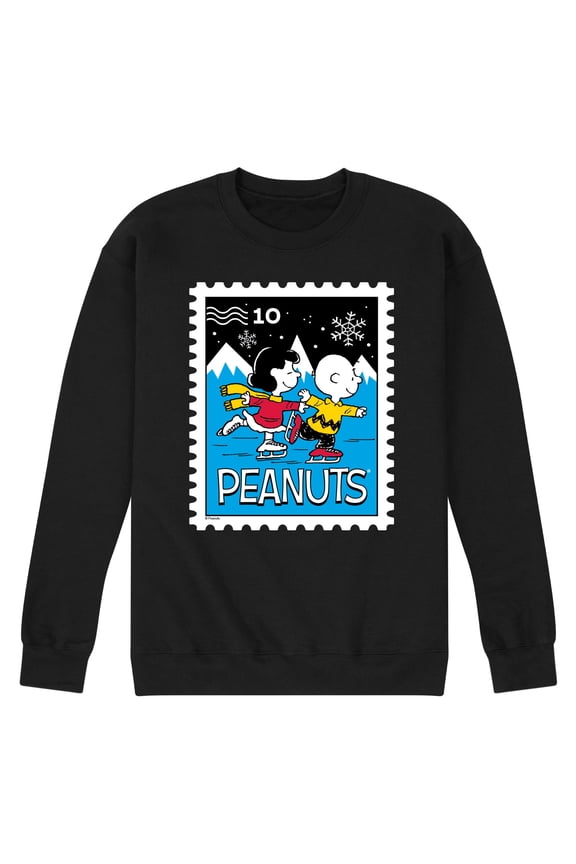 - Lucy Charlie Winter Stamp - Men's Crew Fleece Sweatshirt