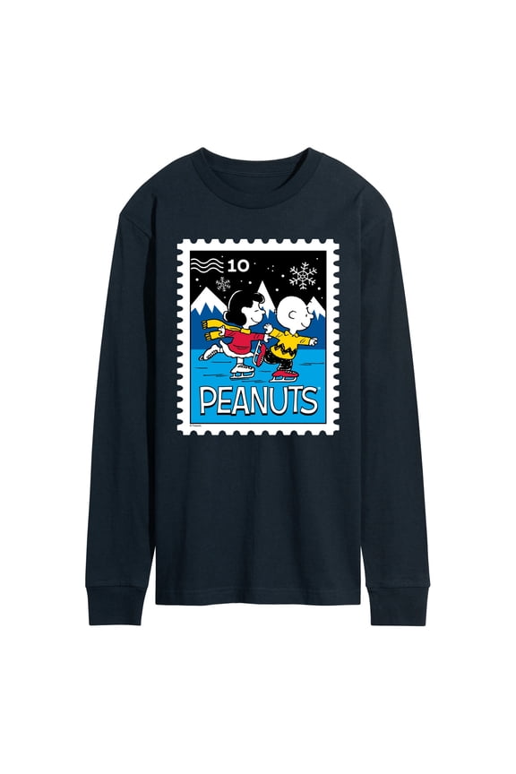 - Lucy Charlie Winter Stamp - Men's Long Sleeve Graphic T-Shirt
