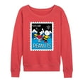 thumbnail image 1 of Peanuts - Lucy Charlie Winter Stamp - Women's French Terry Long Sleeve Pullover, 1 of 4