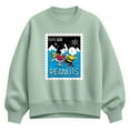 thumbnail image 1 of Peanuts - Lucy Charlie Winter Stamp - Women's Oversized Fleece Crew Sweatshirt, 1 of 4