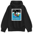 thumbnail image 1 of Peanuts - Lucy Charlie Winter Stamp - Women's Oversized Fleece Hoodie Sweatshirt, 1 of 4