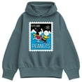 thumbnail image 1 of Peanuts - Lucy Charlie Winter Stamp - Women's Oversized Fleece Hoodie Sweatshirt, 1 of 4
